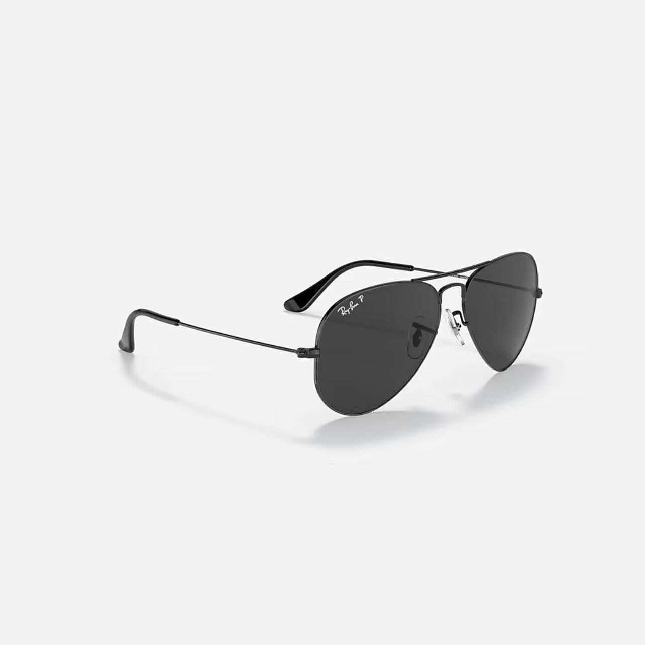 Ray-Ban Aviator RB3025 Black Frame Grey Polarized lens RB3025 Size 58-14