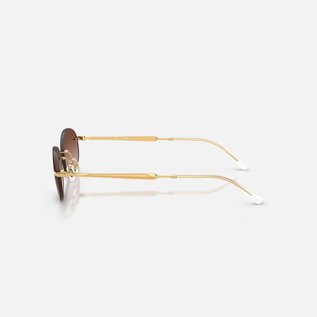 Ray-Ban RB3767 Gold Frame Gradient Brown Lens